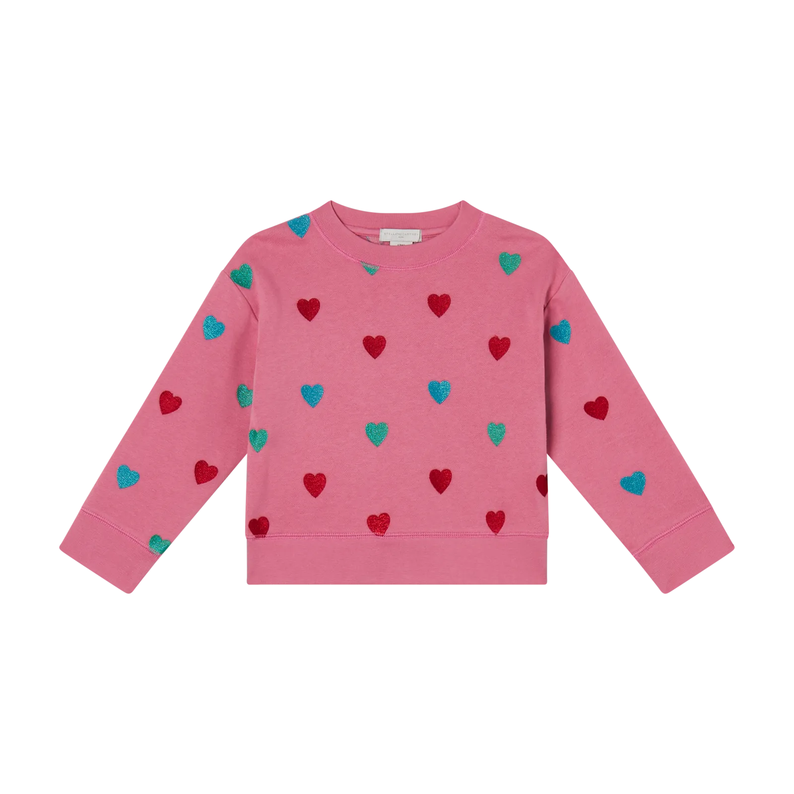 Stella McCartney Girl's Glittery Hearts Sweatshirt