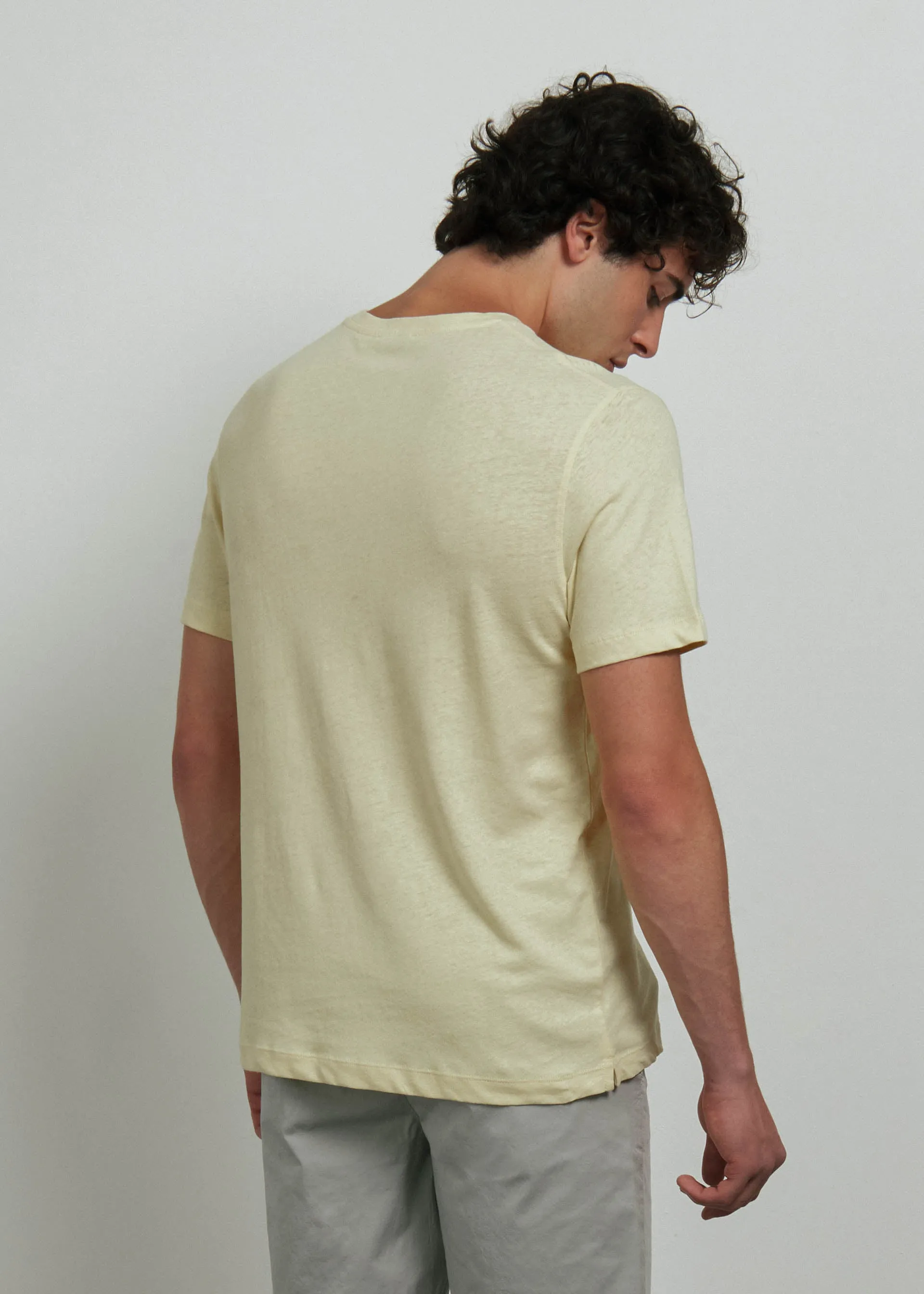 T shirt basic in lino