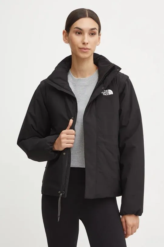 The North Face jacket Padded 2 in 1 Conv Jacket women's black color NF0A89GXJK31