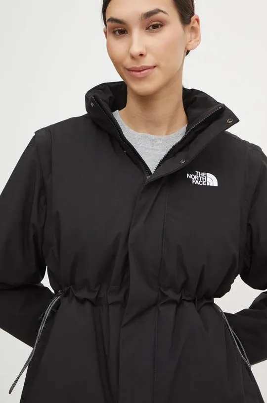 The North Face jacket Padded 2 in 1 Conv Jacket women's black color NF0A89GXJK31