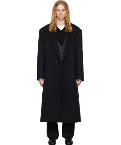 The Row Navy Velasco Coat