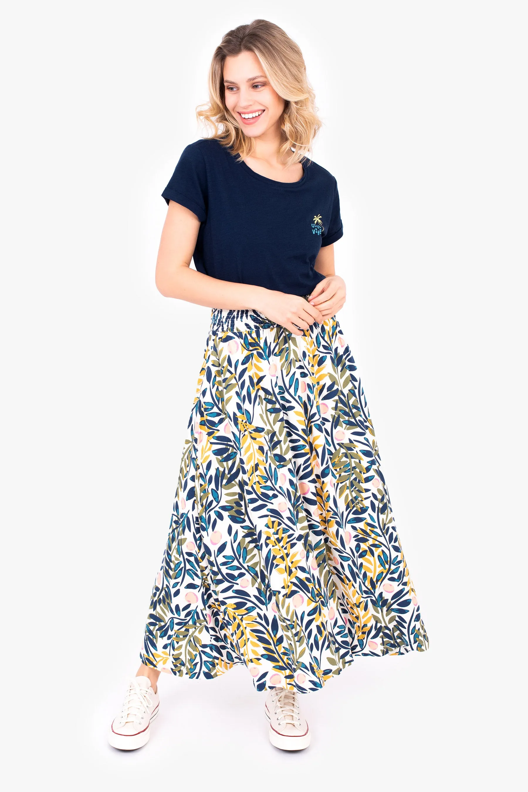 Trailing Maxi Skirt