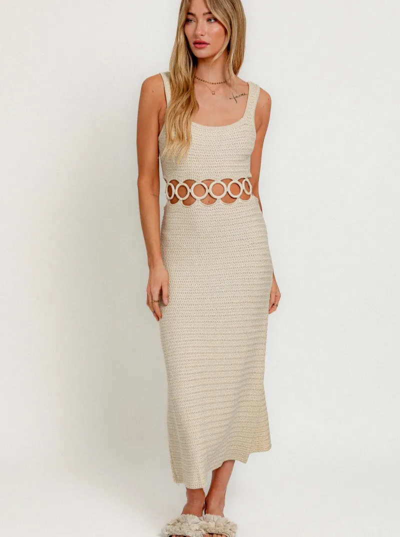 TROPICANA MAXI DRESS IN CREAM