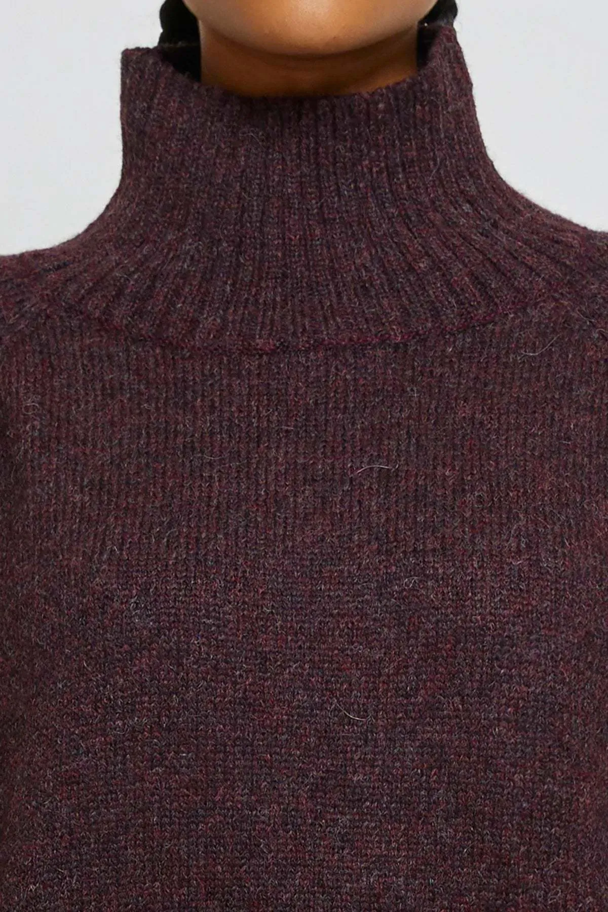 Vasilisa Alpaca Sweater - Aubergine