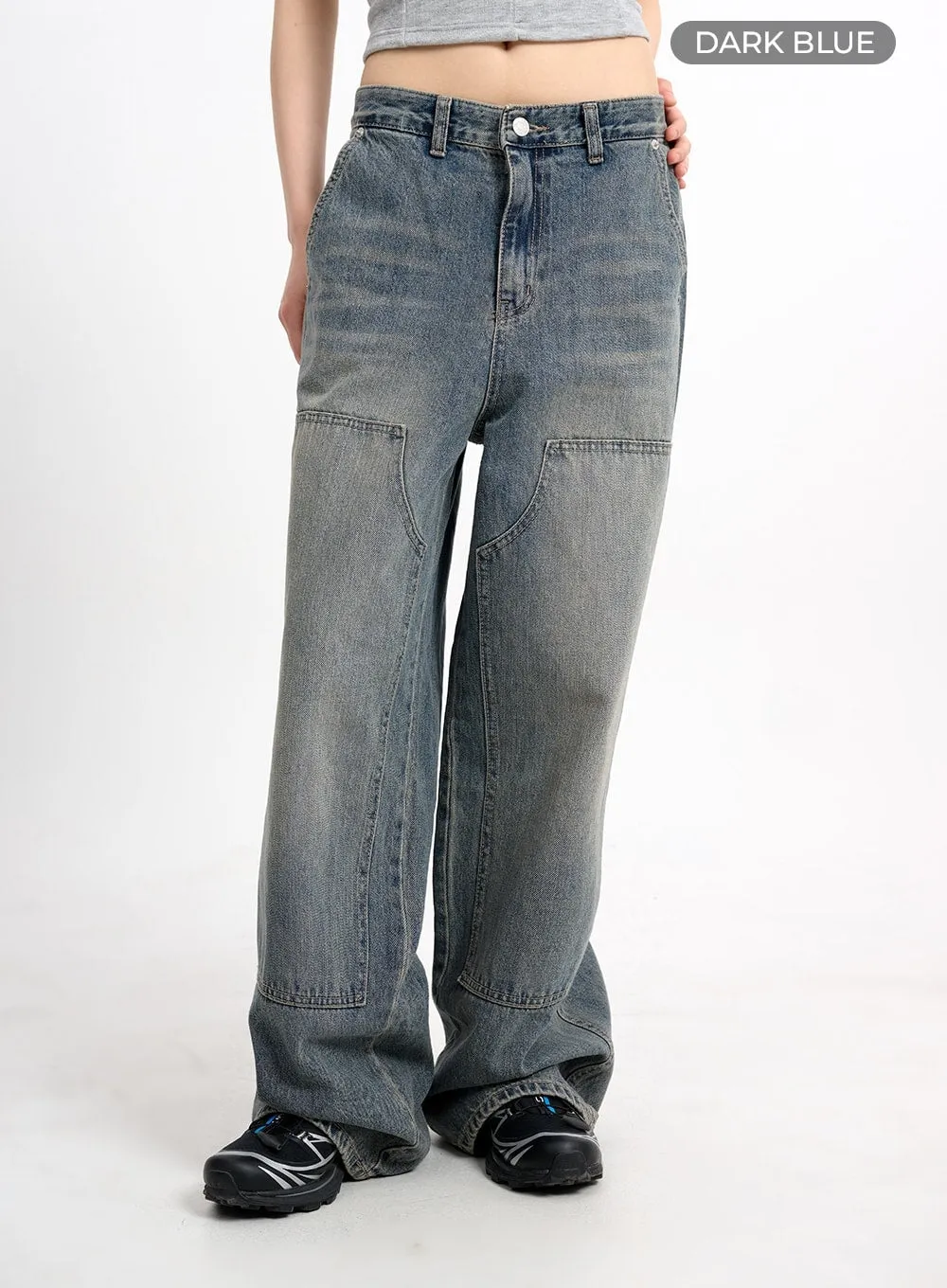 Vintage Washed Baggy Jeans CM415