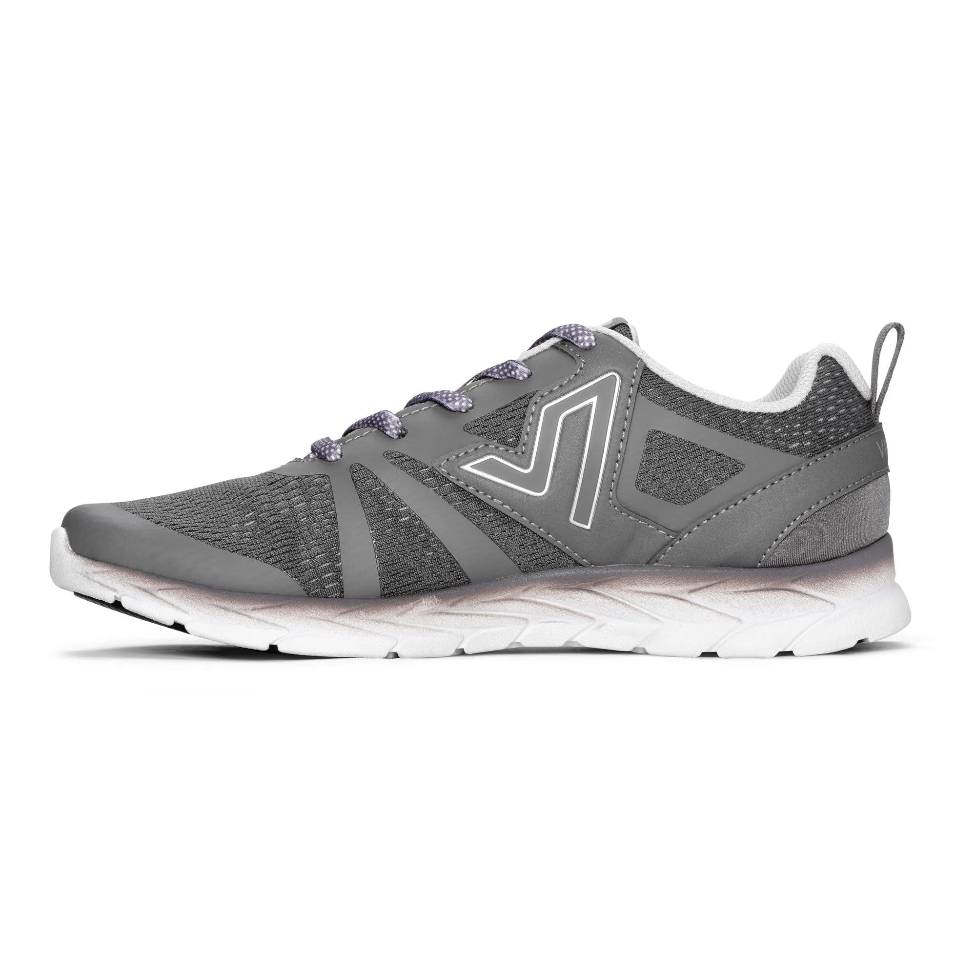 Vionic Womens Miles Active Sneaker- Grey Mesh