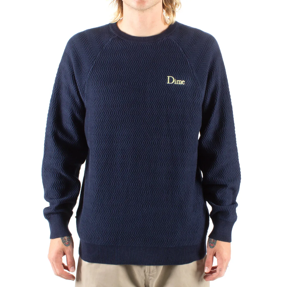 Wave Cable Knit Sweater