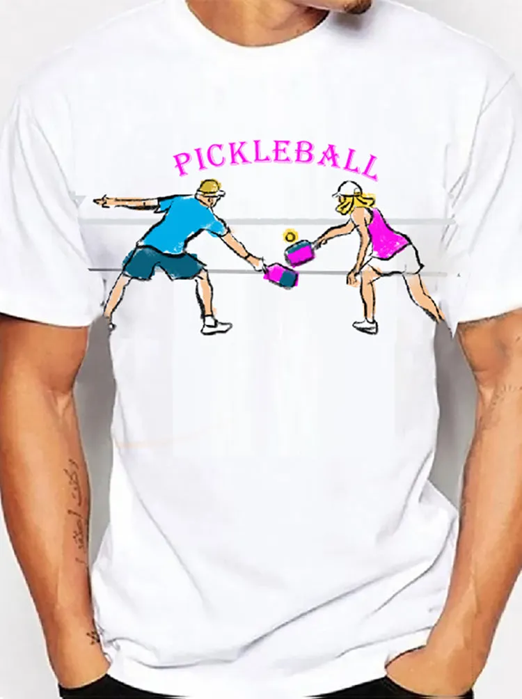 Womens Pickleball Shirts EU Size Quick Dry T Shirt  Men Women Print Original Design Gifts Tshirt