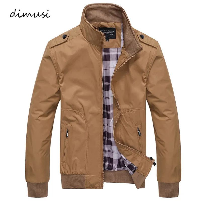 Xituodai Mens Jackets Spring Autumn Casual Coats Solid Color Mens Sportswear Stand Collar Slim Jackets Male Bomber Jackets 4XL